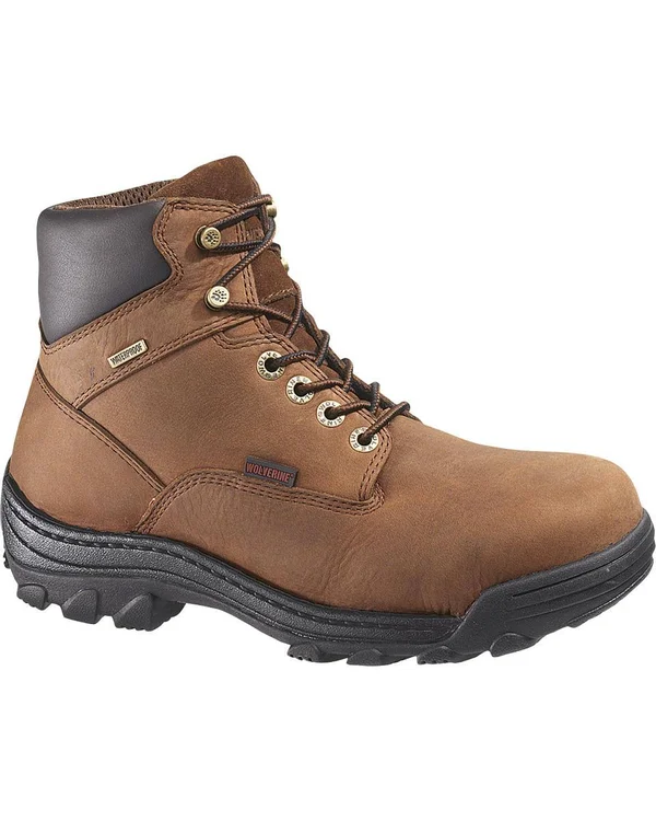 Wolverine Men's Durbin Waterproof 6in Work Boot - Brown - 8.5 M
