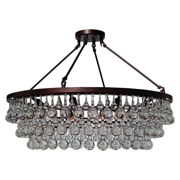 Lightupmyhome Celeste Oil-Rubbed Bronze Glass Drop Crystal Chandelier - Oil Rubbed Bronze