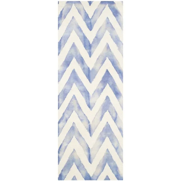Safavieh 7& x 7& Square Dip Dye DDY715D Ivory, Charcoal Rug
