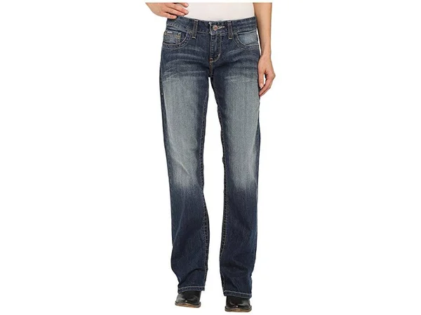 Cinch Womens ADA Mid Rise Jeans Stonewash 13 Regular