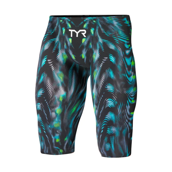 TYR Men's Venzo Genesis Jammer Swimsuit Green 27 VZNLW6A