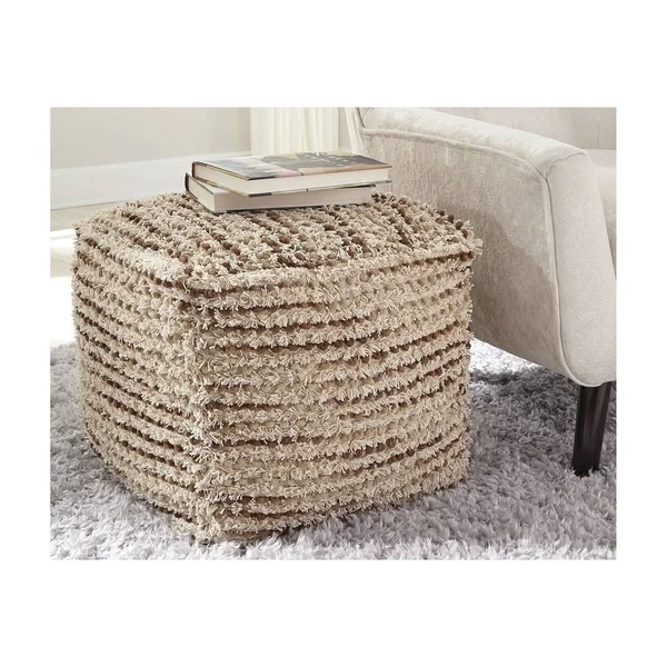 Signature Design by Ashley Jorge Brown/Cream Pouf