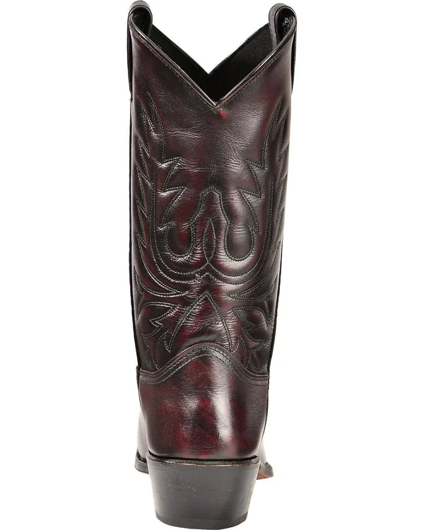 Abilene Men's Cherry Polished Cowhide Boot - 6461 - Size: 11.5, Black