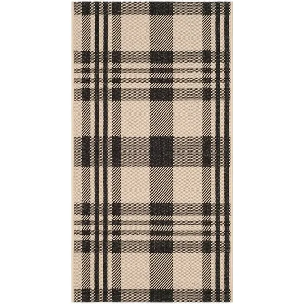 Safavieh Courtyard Area Rug CY6201 Beige - Blue, 6& 7x22 x 9& 6x22