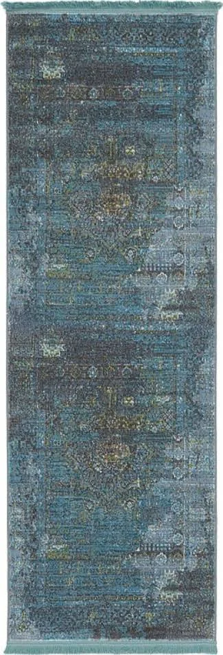 Unique Loom Castro Baracoa Rug, Size: 2 x 6, Gray
