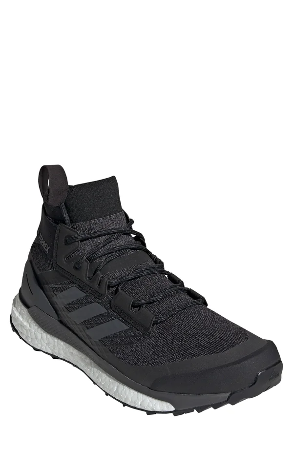 Adidas Terrex Free Hiker - Men's Black/Grey Six/Active Orange, 12.5