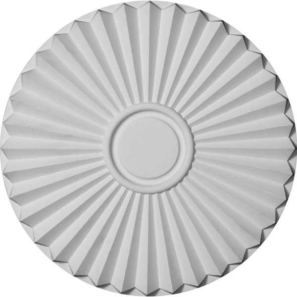 19 3/4 inchod x 1 3/8 inchp Shakuras Ceiling Medallion (FOR Canopies Up to 5 inch) - Hand-Painted Mississippi Mud Crackle