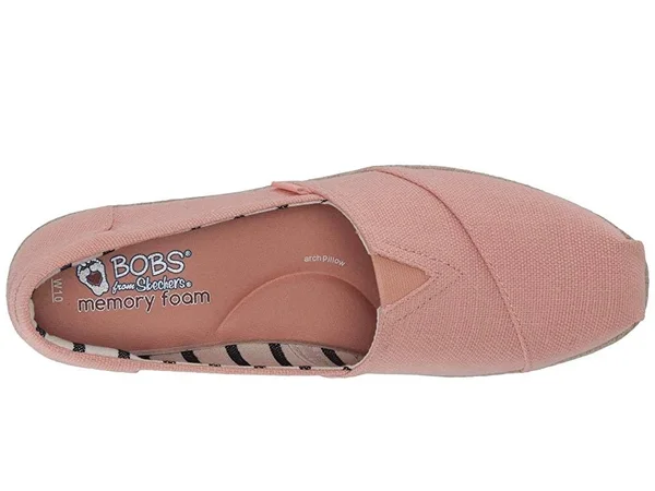 Skechers Women's Bobs Highlights 2.0 Fairy Duster Espadrille, Blush Pink