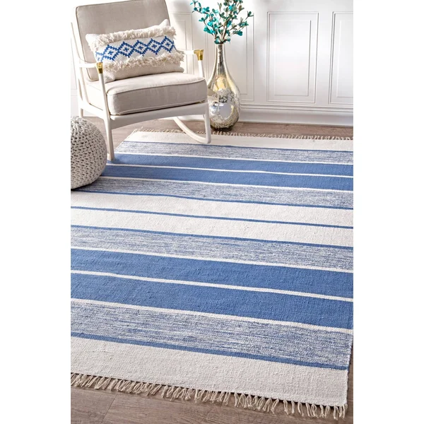 nuLOOM Darla Hand Woven Area Rug - 6& x 9&, Blue