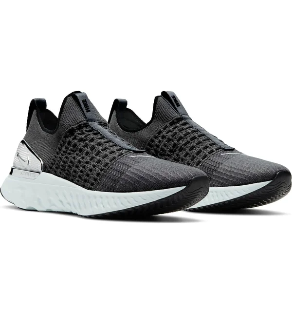 Nike Men's React Phantom Run Flyknit 2 Running Shoes CJ0277 - 11.5 - Grey