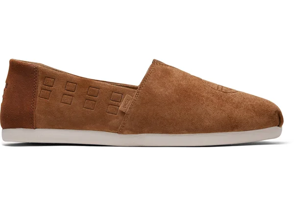 Toms Men's Star Wars Nubuck Chewbacca Embossed Classic Slip-On Shoes ft. Ortholite, Size: 7, Brown