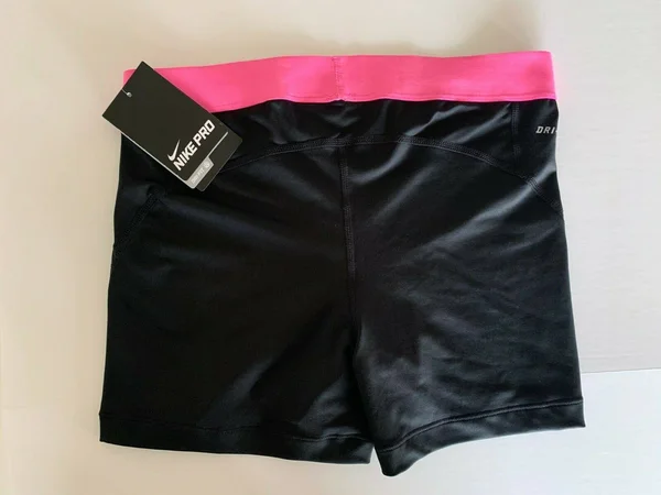 New! Nike Pro [L] Womens 3.0x22 Compression SHORTS-Black/Pink 589364-012