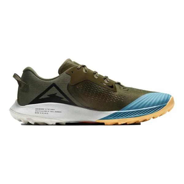 Nike Air Zoom Terra Kiger 6 Trail Running Shoe - Men's Medium Olive/Black-Orange Trance, 11.5