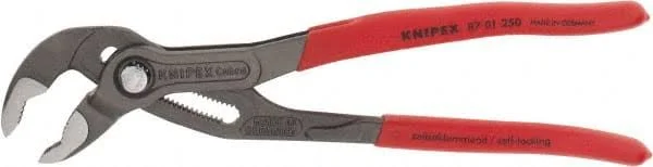 Knipex 10x22 OAL - 2x22 Max Capacity, 25 Position Water Pump Tongue & Groove Pliers - Standard V-Jaws, Standard Head, Nonslip