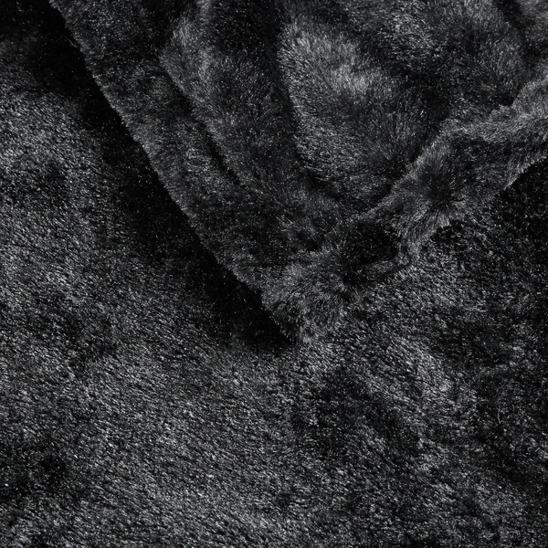 Beautyrest Heated Duke Faux Fur Throw - Black - 50x70x22