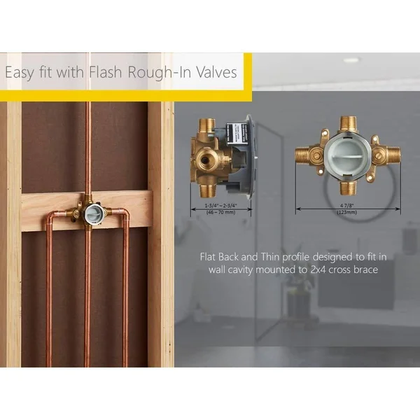American Standard TU455501.295 Town Square S Shower Only Trim Kit with Cartridge - 2.5 GPM, Brushed Nickel