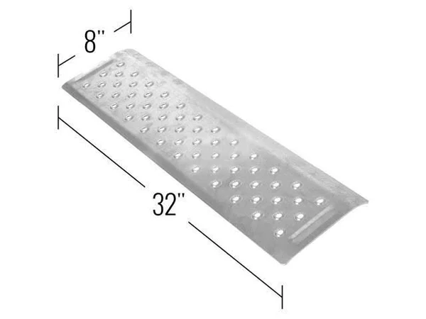 8x22 x 32x22 Aluminum EZ-Traction Curb Ramp