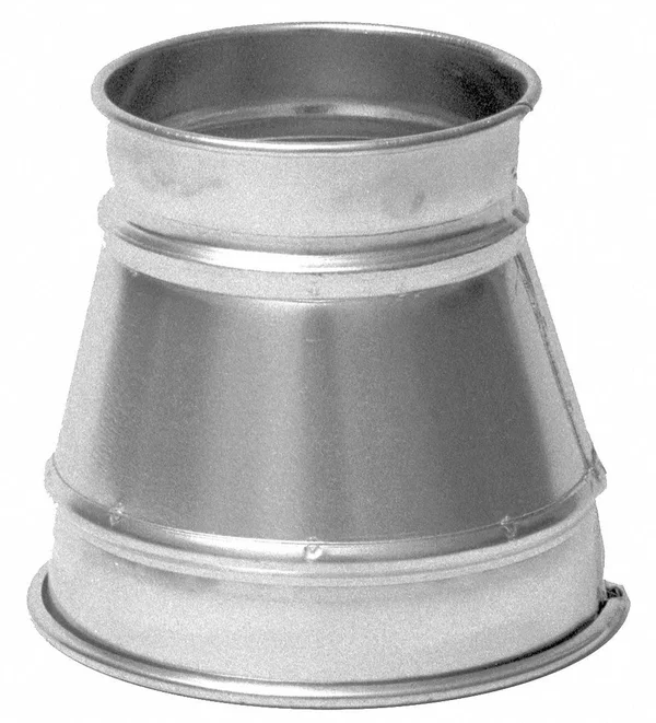 Nordfab - 3222-1608-100000 - Galvanized Steel Reducer - 16 in x 8 in Duct Fitting Diameter, 14 in Duct Fitting Length
