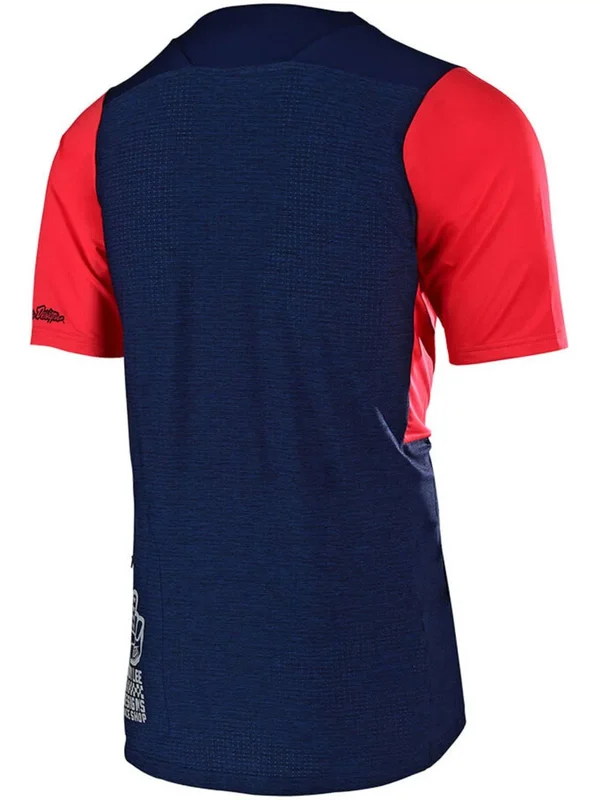 Troy Lee Designs Skyline Checkers SS Jersey Navy/Red, XXL