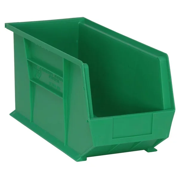 Ultra Stack & Hang Bin - Large 18x22 x 8-1/4x22 x 9x22H - 6 Bins - Green