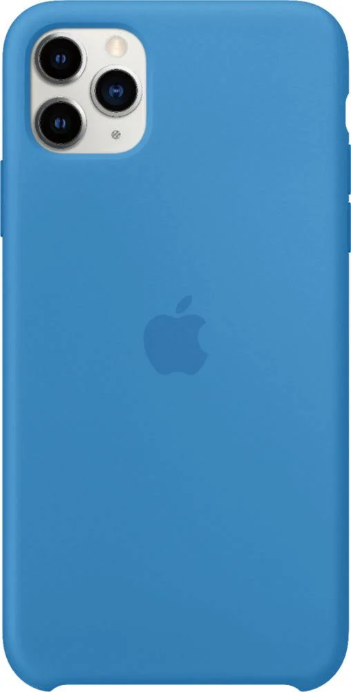 Apple - iPhone 11 Pro Max Silicone Case - Surf Blue