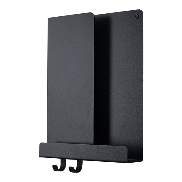 Muuto - Folded Shelves 63 x 16 - 5 cm, Black, 63 x 12.4 x 16.5 cm