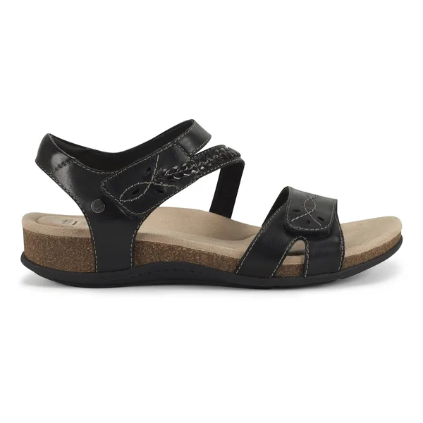 Earth Origins Bria Women's Sandals, Size: 6 Wide, Black