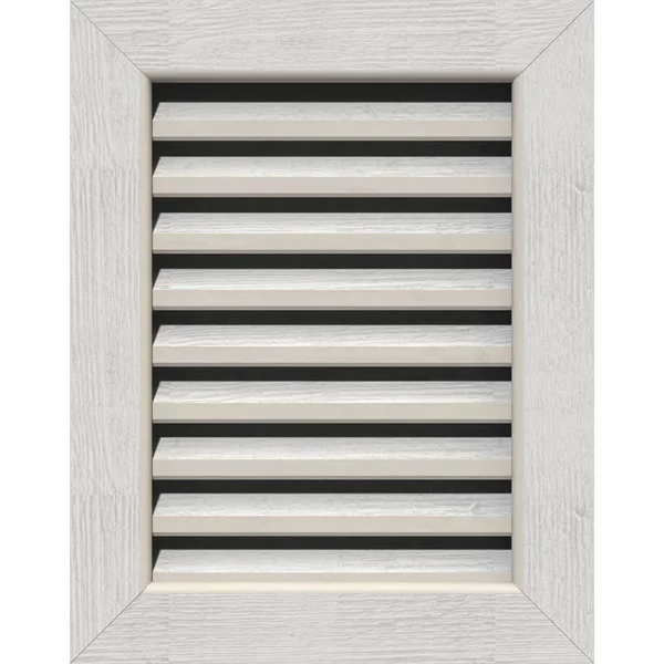 Ekena Millwork GVWVE34X1201RFPWR 34x22W x 12x22H Vertical Gable Vent (39x22W x 17x22H Frame Size): Primed - Functional, Rough Saw