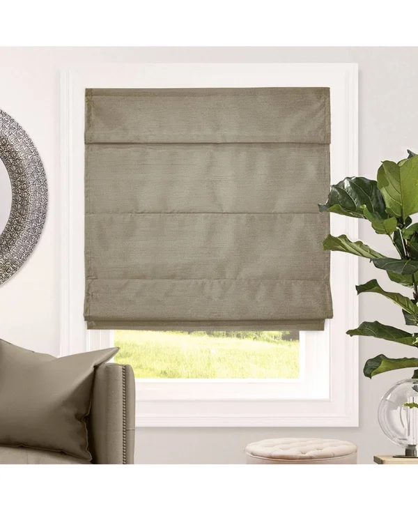 Chicology Cordless Roman Shades - Blackout Lining Cascade Window Blind, Lux Coffee (ROOM Darkening) - 23 inchw x 64 inchh, Brown