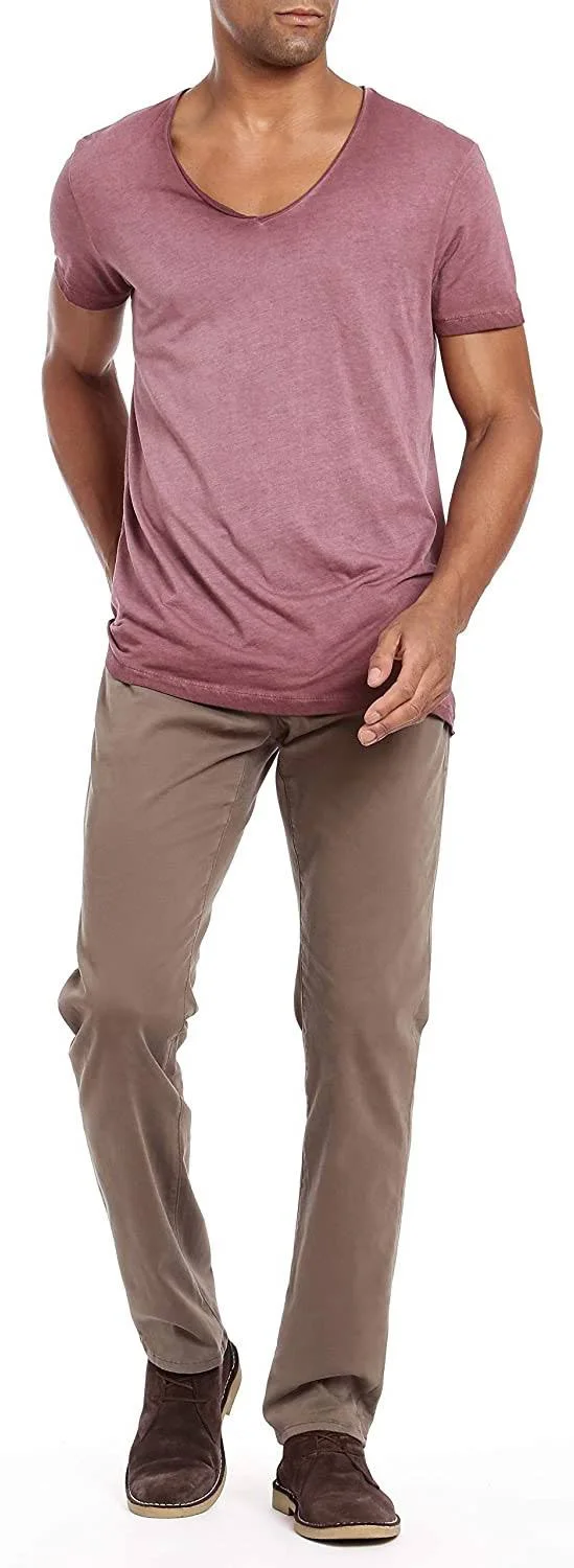 Mavi Men's Zach Straight Leg in Morel Sateen Twill, Men's Jeans