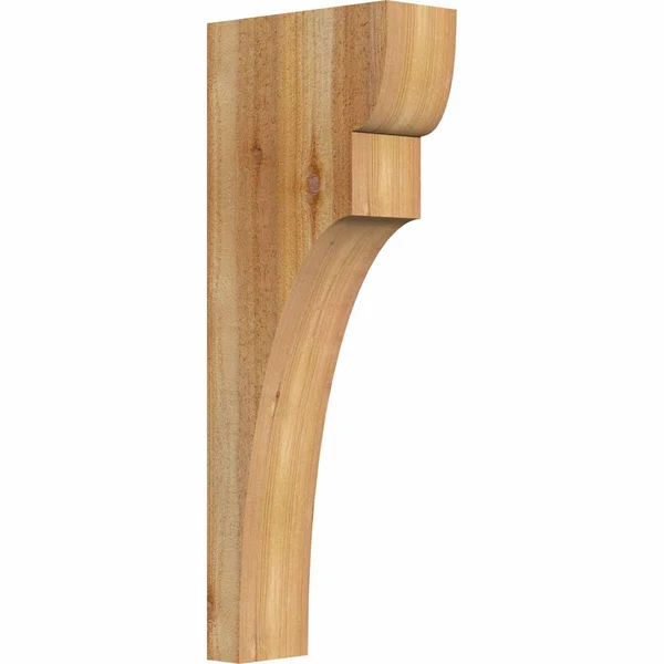 4x22W x 10x22D x 26x22H Yorktown Rough Sawn Corbel - Western Red Cedar