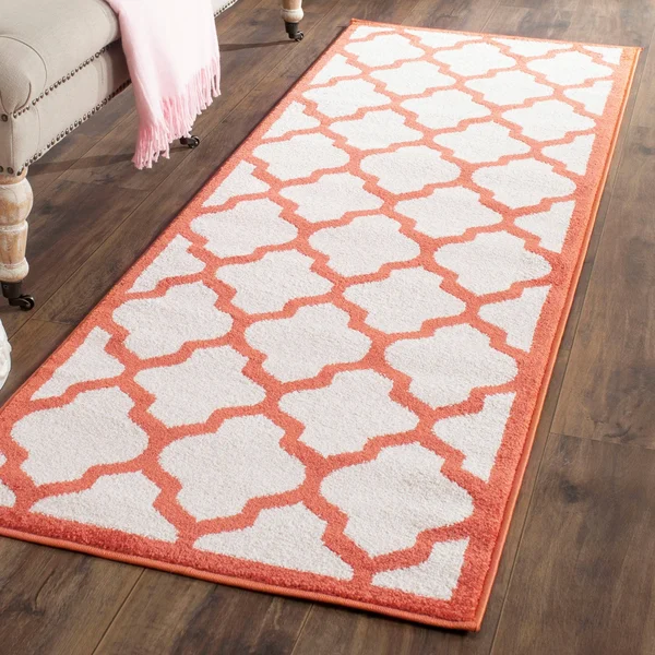 Safavieh Amherst AMT420Q Light Blue - Navy Rug 7& x 7& Round