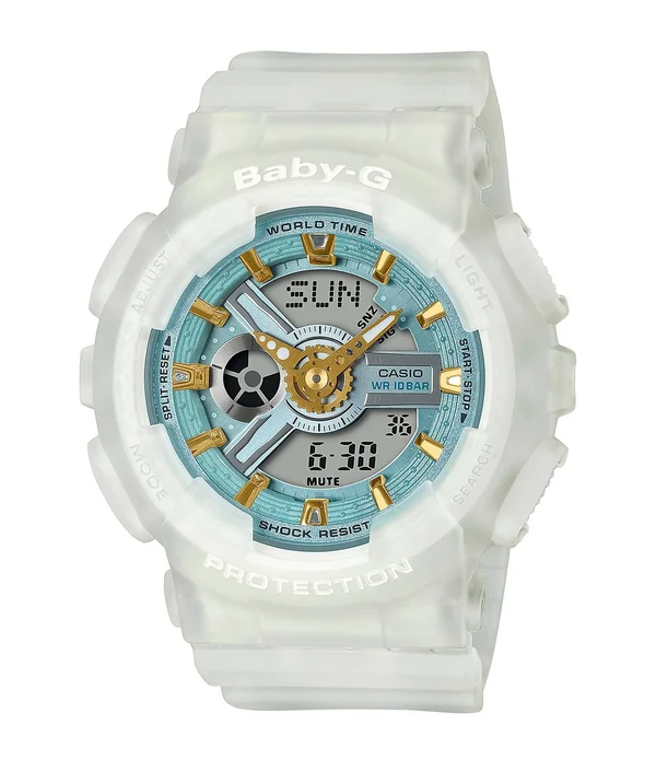 Casio BA110SC-7A Baby-G Women's Watch White 43.4mm Resin