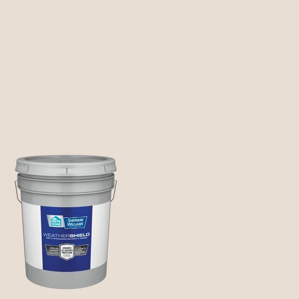 HGTV Home by Sherwin-Williams WeatherShield Flat Bungalow White 2005-10c Exterior Paint (5-Gallon) - 2005-10C-636315