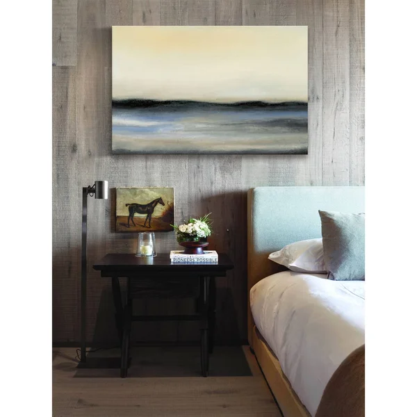 Marmont Hill MH-WAG-902-C-36 24 inch x 36 inch Ocean Tide V Frameless Giclee Painting on Canvas, Yellow