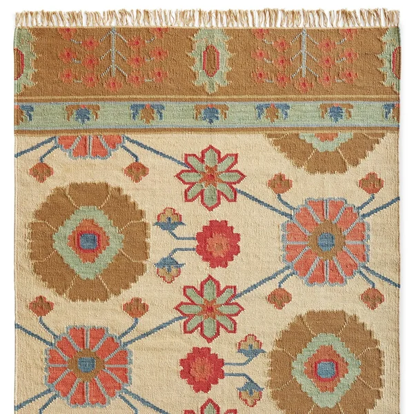 Kismet Kilim Rug by Sundance, Green (4x6)