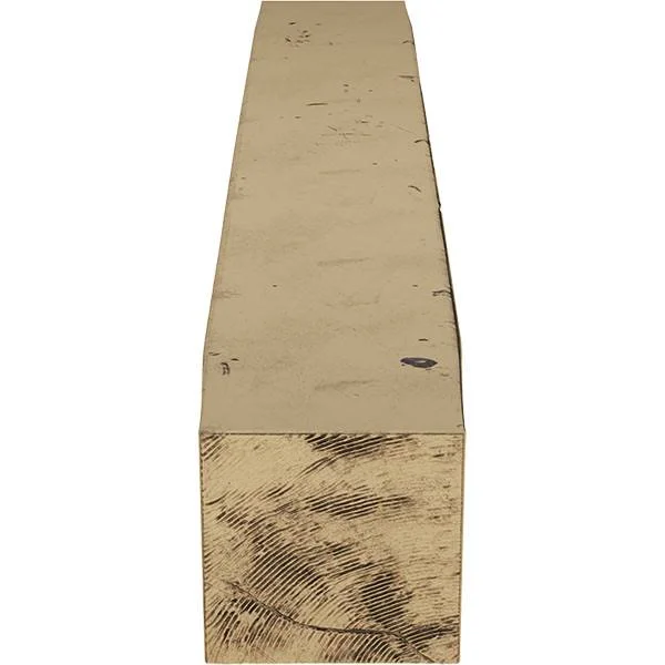 Ekena Millwork MANUKP06X08X72NG 6x22H x 8x22D x 72x22W Knotty Pine Faux Wood Fireplace Mantel, Natural Golden Oak