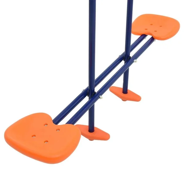 vidaXL Swing Set with Gymnastic Rings and 4 SEATS Steel