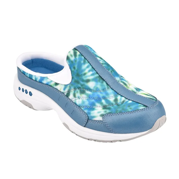 Easy Spirit Women's Traveltime Mules - Blue Tie-Dye