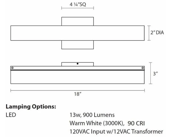 Sonneman 2433.01-ST - Tubo Slim LED 40x22 LED Bath Bar - Polished Chrome