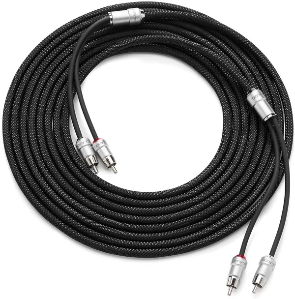 JL Audio 18 Feet 2-Channel Premium Audio Interconnect Cable - XE-BLKAIC2-18