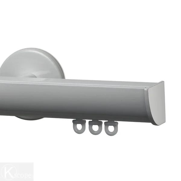 Art Decor Invisible 72 in. Non-Adjustable 1-1/8 in. Single Traverse Window Curtain Rod Set in White