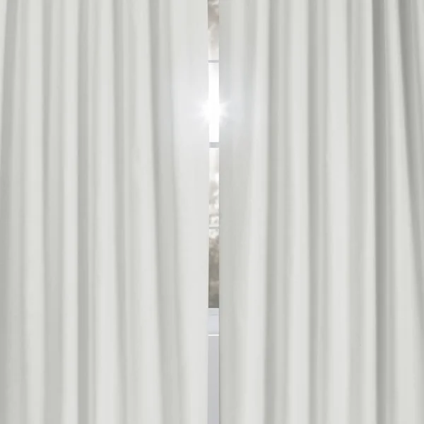 Toasted Tan Vintage Thermal Cross Linen Weave Blackout Curtain, Half Price Drapes