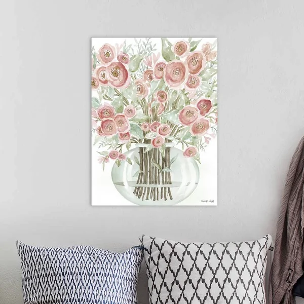 Blush Roses - Canvas Wall Art, 18x24, Great Big Canvas