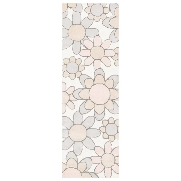 8& x 10& Rectangular Area Rug, White, Safavieh