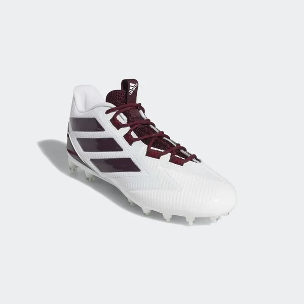 Adidas Men's Freak Carbon Low Football Cleats - 16, White/Maroon