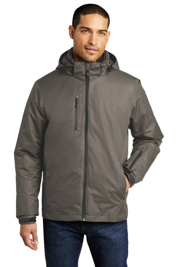 Port Authority Vortex Waterproof 3-in-1 Jacket. J332 (deep Smoke/Charcoal) M