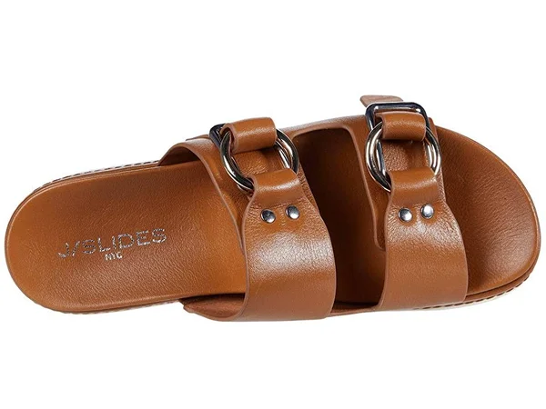J/Slides Baha (Tan Leather) Women's Shoes
