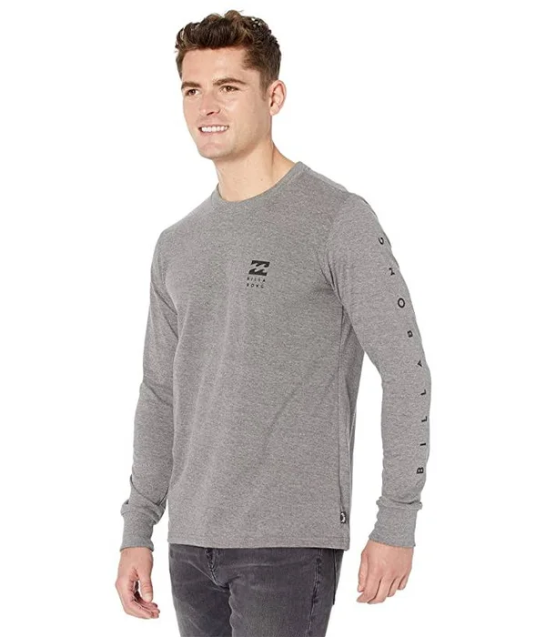 Billabong Men's Unity Long Sleeve T-Shirt, Small, Dark Grey Heather