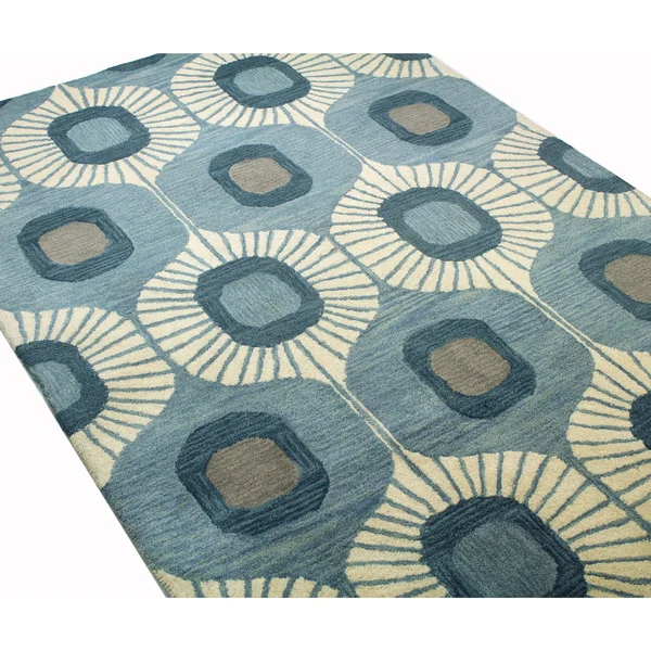 Bashian Chelsea ST103 Runner Rug - 2&6x22 x 8& - Light Blue